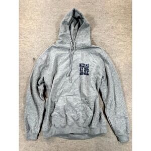 R&R Meet Me At The Beach The Perfect Hoodie Womens XL Gray Graphic Full Zip